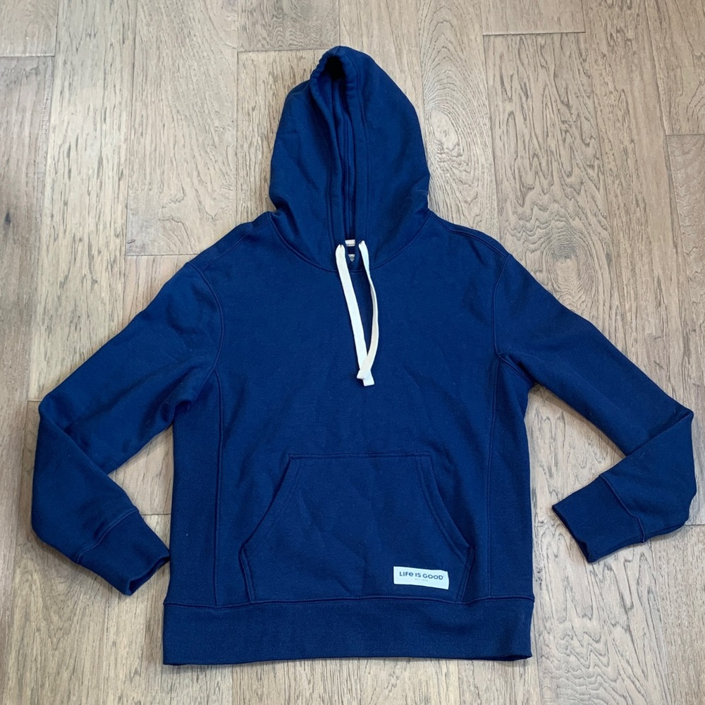 Life Is Good Women’s Solid Simply True Fleece Hoodie Size Small